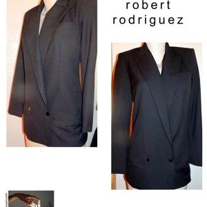 Robert Rodriquez NWOT Black Long  Back Blazer